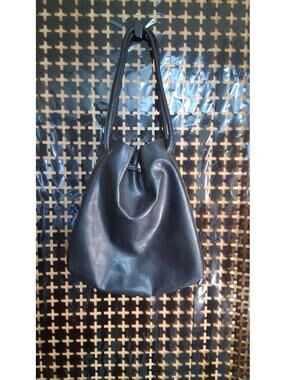Parfums Givenchy Black Faux-Leather Drawstring Bucket  Bag